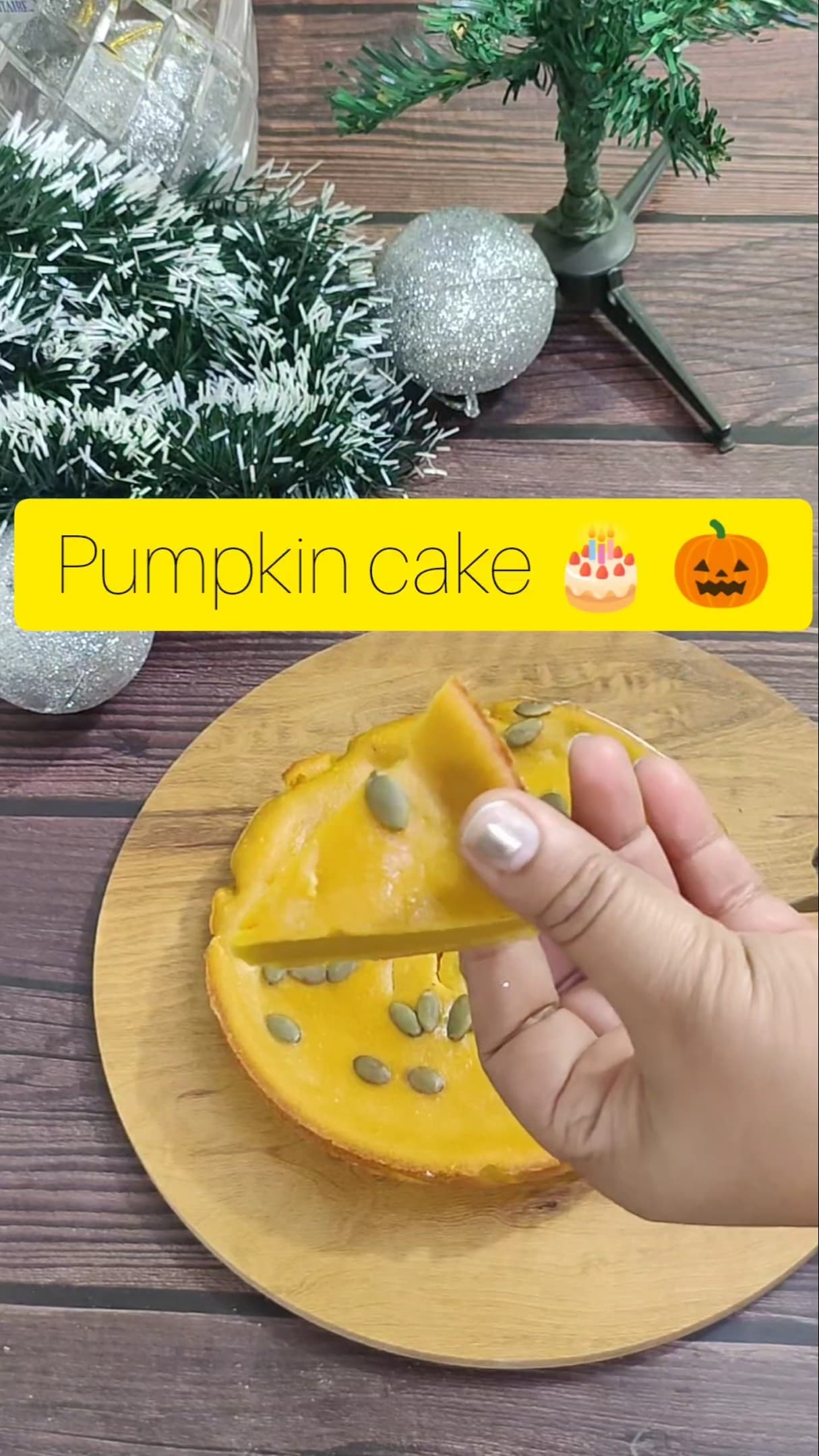 Pumpkin cake recipe | cake recipe| christmas cake recipe | #recipe #cake #shorts #christmas